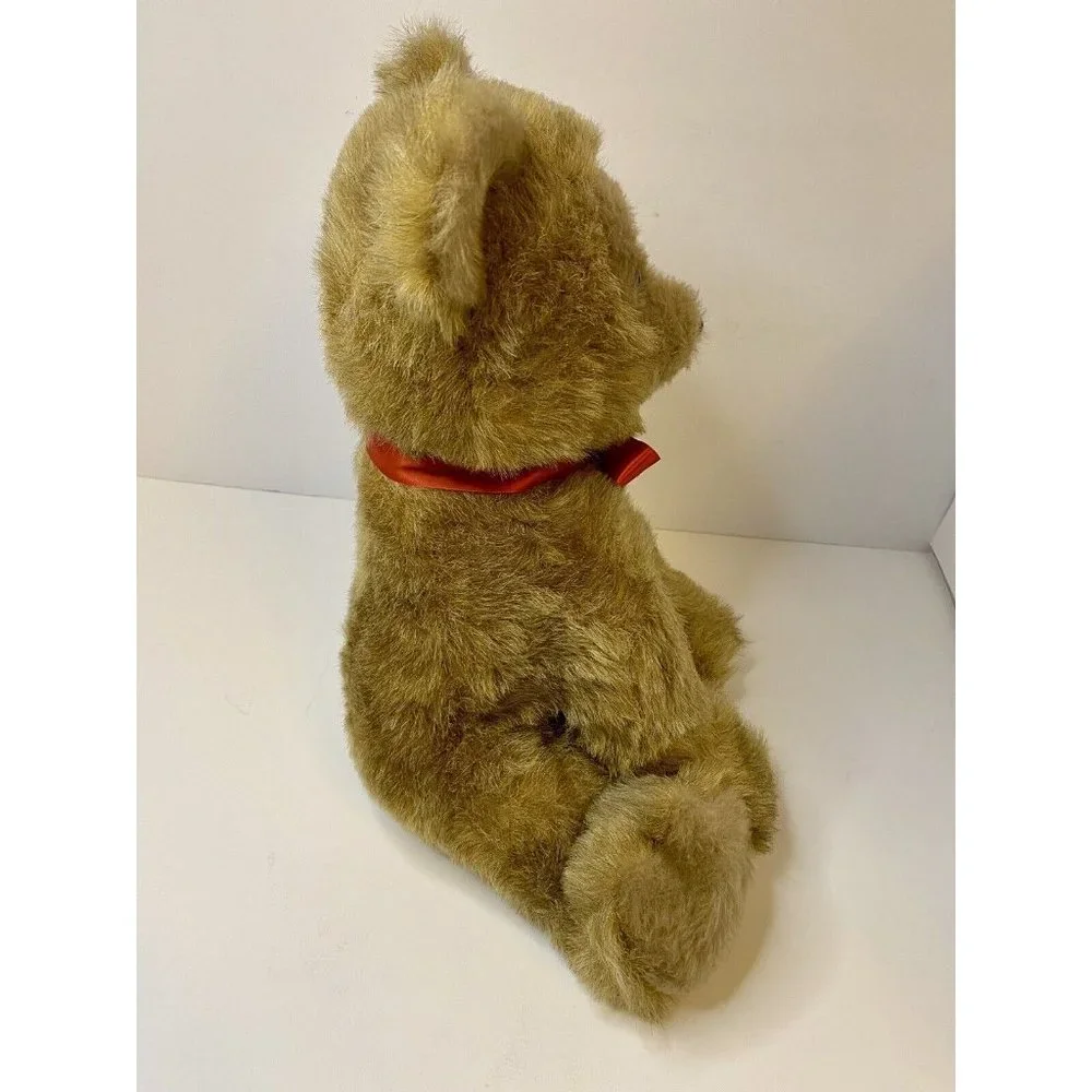 Dakin Pillow Pets 16” Stuffed Animal Plush Sitting Teddy Bear Brown 1976 Vintage